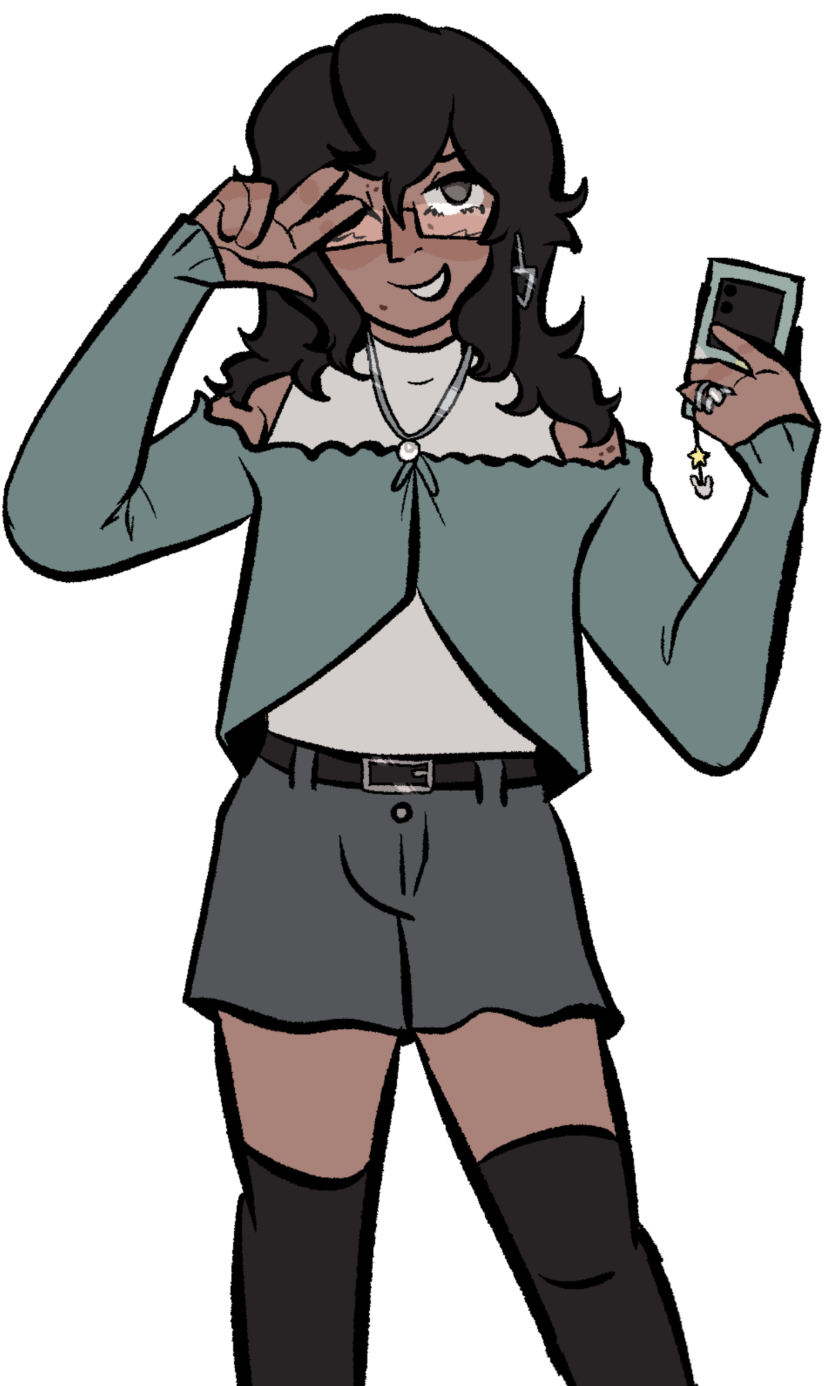 Girl in a jacket